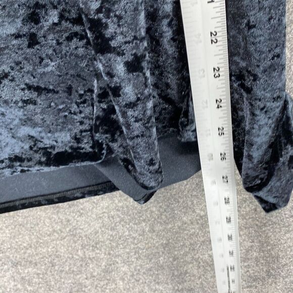 BP. Blouse Women L Large Black Sleeveless Wide Strap Round Neck Velvet Casual - Picture 8 of 9